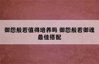 御怨般若值得培养吗 御怨般若御魂最佳搭配